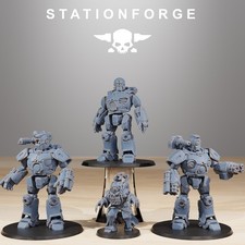 Scavenger Droitex Mk3 Grimdark 3D Printed Miniatures Station Forge 16k