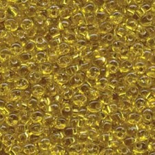Silver-Lined Yellow Miyuki Magatama Beads 4mm MA4-6-TB 