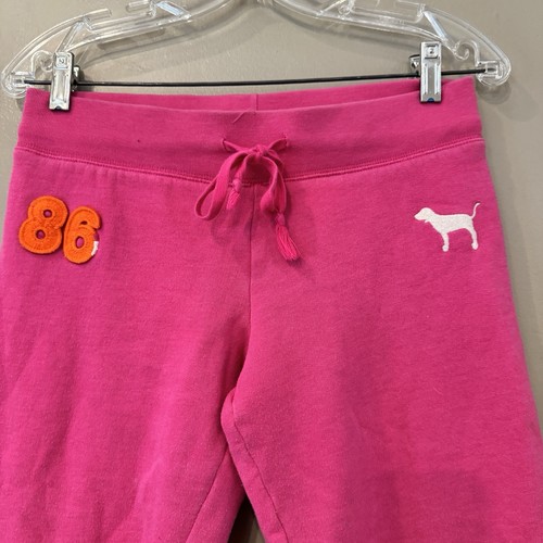 Victoria's Secret VS PINK Vintage Y2K Sweatpants Jogginghose Hund Welpe Logo XS Spellout - Bild 6 von 13