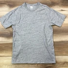 J.Crew T-Shirt Mens Medium Minimalist 100% Cotton Slim Fit Heather Grey Classic
