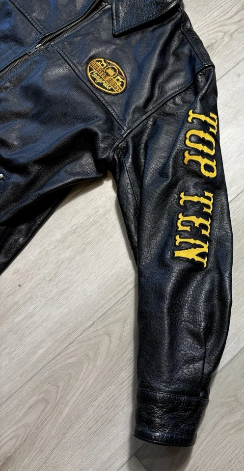 Chaqueta de cuero Quarter Horse Congress 2014 para mujer 2XL abrigo de equitación occidental negro Foto 3 de 4