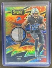 2024 Panini Select Jahmyr Gibbs Sparks Patch Tie-Dye Prizm #/25 Lions