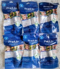 Lot of 48 Pop Up Wipes 100 Natural compressed cotton towels Kids Pets Travel