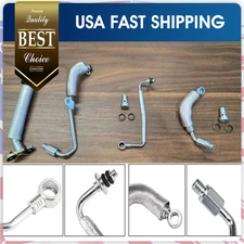 4)Turbo Oil Return Drain Line & Oil Feed Pipe Kit For Chevy Cruze Buick GM 1.4L