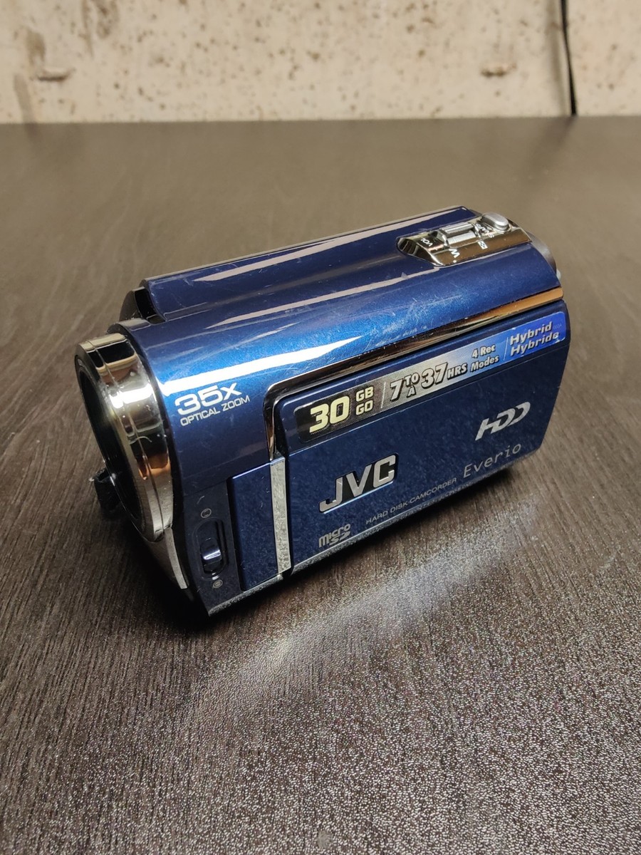JVC Everio Gz-MG330AU Hybrid 30GB HDD 35x Optical Camcorder Blue