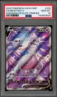 Pokemon Mewtwo V Pokemon Go ETB Black Star Full Art Promo SWSH229 PSA 10