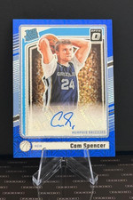 2024-25 Panini Donruss Optic CAM SPENCER #347 RC Auto Blue Mojo Prizm /24