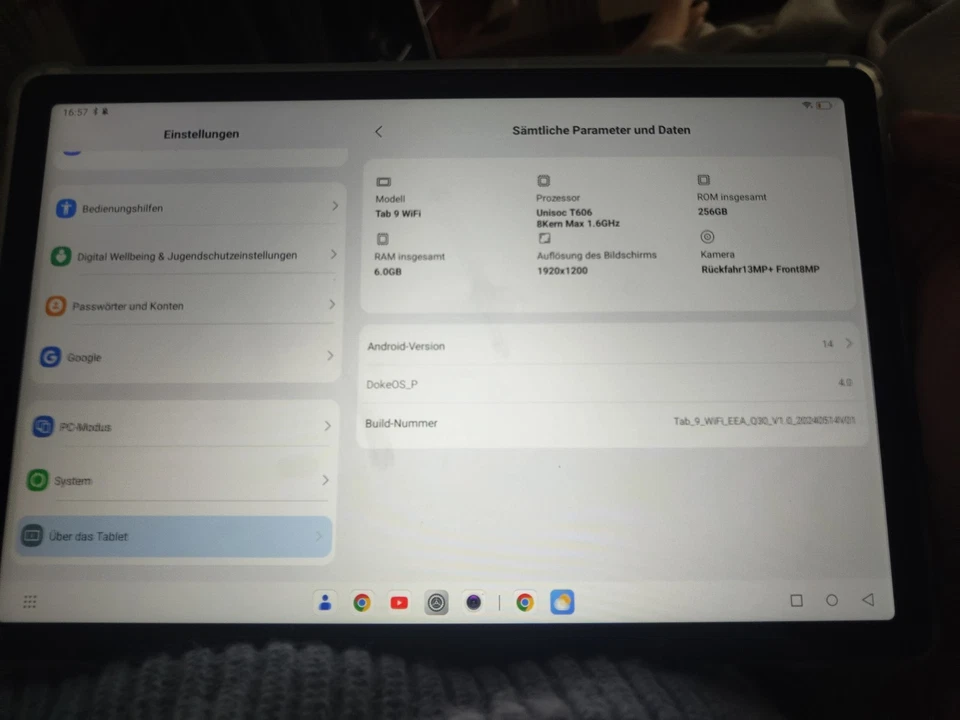 Blackview Tab 9 WiFi Android 14 Tablet 11 Zoll 18GB+256GB 8200mAh 5G WiFi BT5.0 - Bild 2 von 4