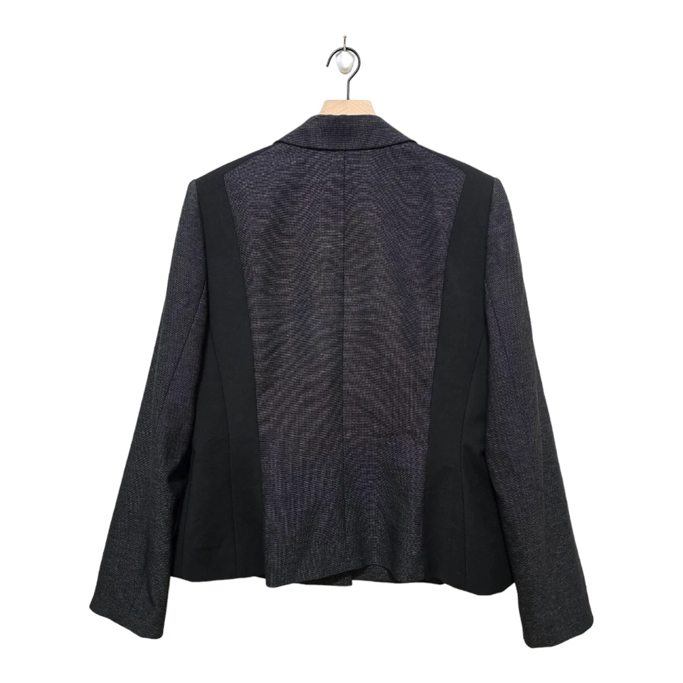 Blazer Antonio Melani Gris Ponte Elástico Sencillo Pecho Talla 14 Foto 4 de 4