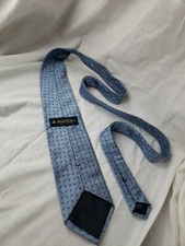 Brooks Brothers Stain Resistant Tie 100 Silk Made In USA Blue Geometric