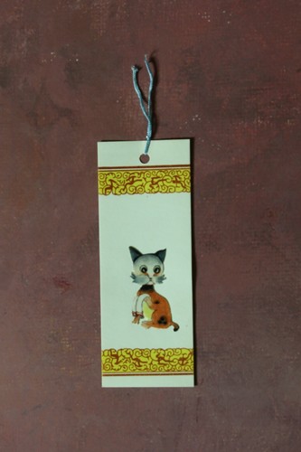 Bookmarks WATERCOLOR Application figures Vintage CHINA Suzhou Hand Painted Set 7 - Picture 9 of 10