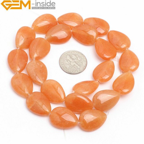 15" Teardrop Natural Aventurine Sodalite Quartz Beads 13x18mm for Jewelry Making - Picture 44 of 58