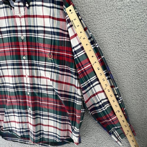 Tommy Hilfiger Vintage Men’s Button Down L/S Shirt Plaid Large Multicolor - Picture 6 of 11
