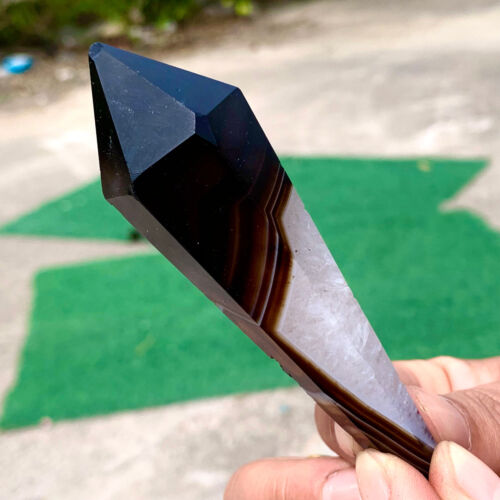 73G Natural dreamy amethyst pillar square pointed monument point treatment - 第 20/24 張圖片