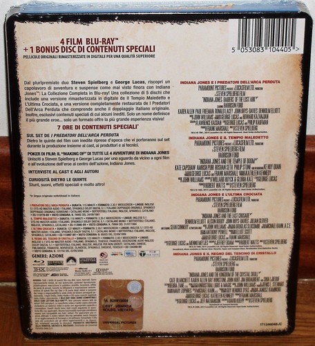 INDIANA JONES LAS AVENTURAS COMPLETAS 5 BLU-RAY NUEVO PRECINTADO STEELBOOK - Imagen 2 de 4