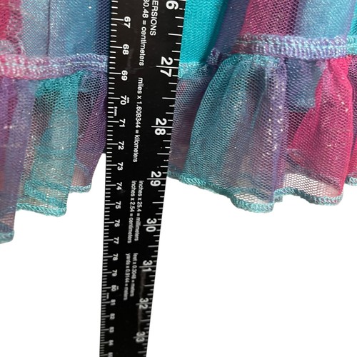 Disney Encanto Dress Girl's 5 Teal Blue Princess Short Sleeve - Picture 6 of 9
