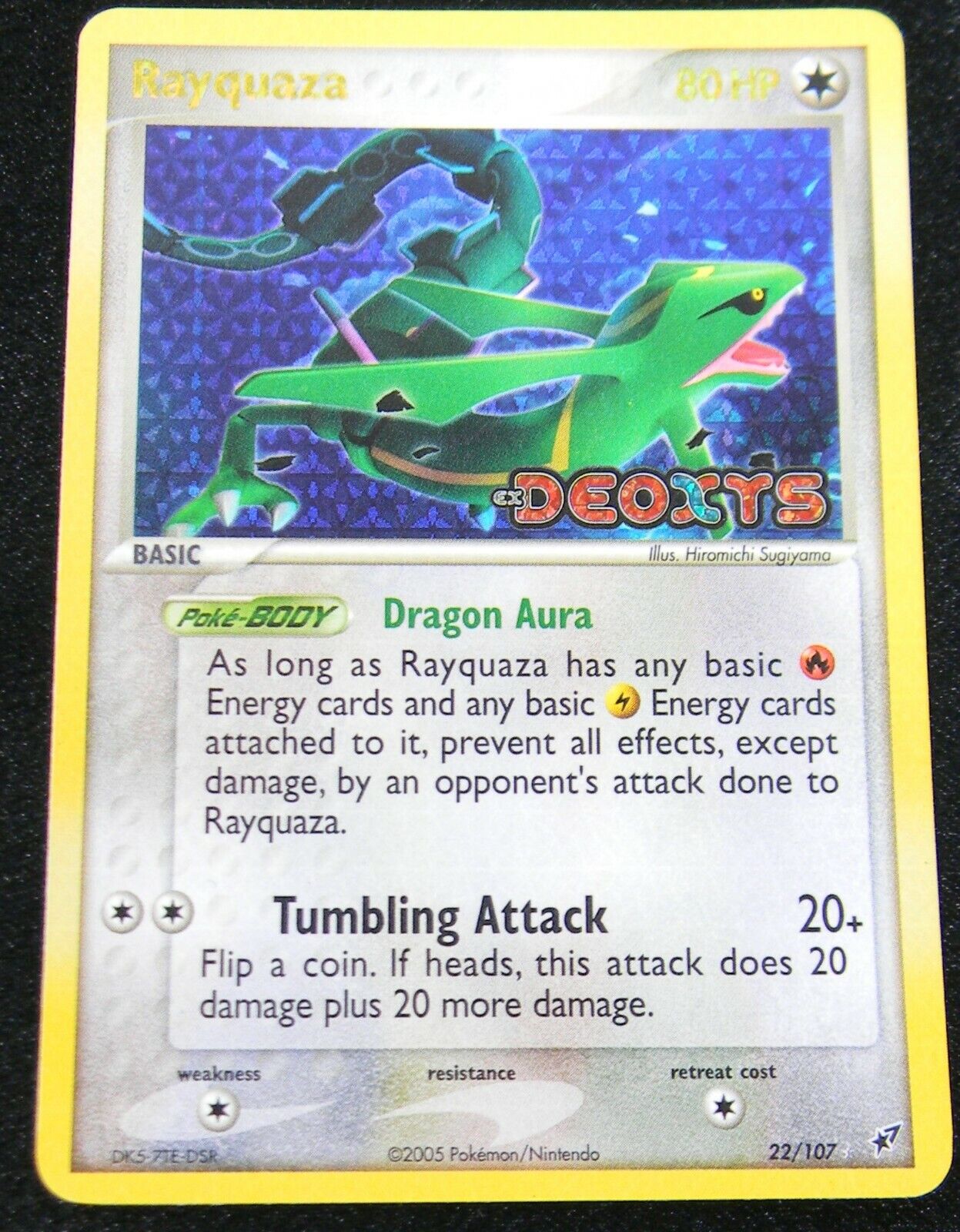 Shining Rayquaza ☆ - 107/107 - Shiny Rare Holo - Pokemon Singles » EX  Deoxys - Collector's Cache