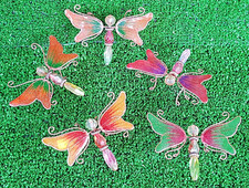 N.5 Farfalle Medie Metallo e Plastica da Mobile o da Appendere - Lazzarotto V 06
