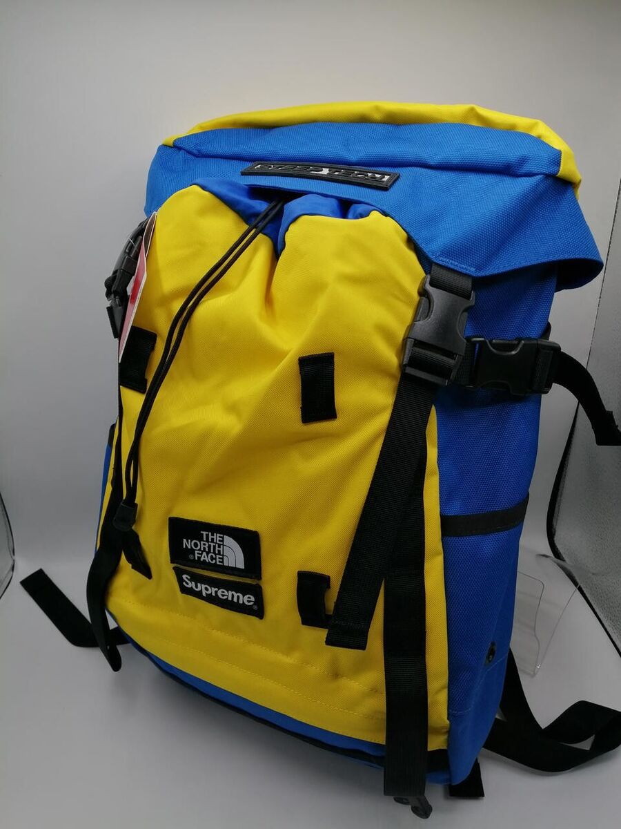 Supreme North Face Steep Tech Royal Yellow Backpack TNF Box Supreme North Face Steep Tech Royal Yellow Backpack TNF Box