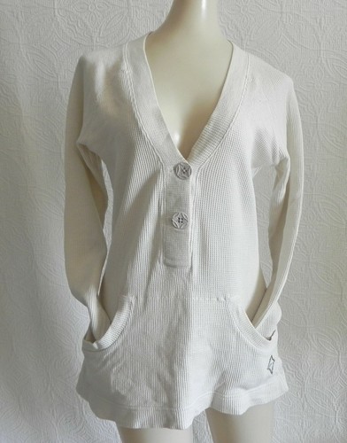 Science and Art by Oakley Tunic Cotton Thermal Deep V-Neck Kangaroo Pocket M - Picture 2 of 10
