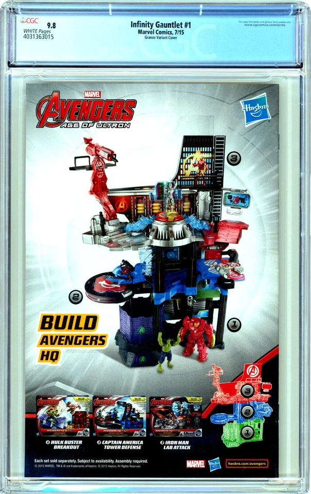 Marvel INFINITY GAUNTLET (2015) #1 1:25 GRANOV Key 1st ANWEN BAKIA CGC 9.8 NM/MT - Image 2 of 3