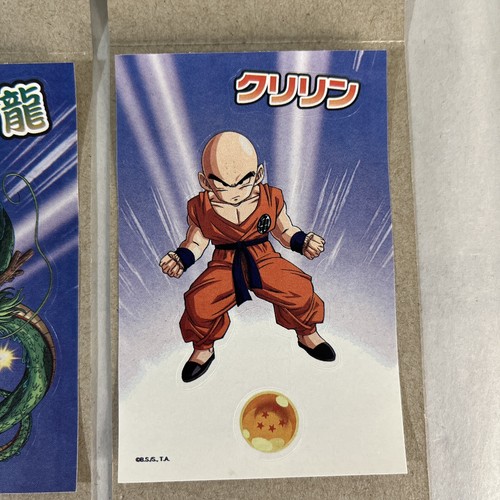 Lote de 3 pegatinas Dragonball Z MM2038 Dragonballs Goku Shenron Krilin Toei - Imagen 4 de 6