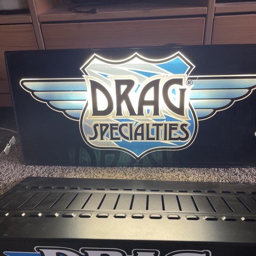 Vintage Drag Specialties Lighted Sign with Shelf. Motorcycle Advertisement - Picture 2 of 10