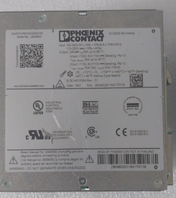 PHOENIX CONTACT - 2904602 - QUINT4-PS/1AC/24DC/20 Hutschienen-Netzteil gebraucht