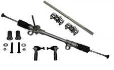 74-78 Mustang II Manual Rack & Pinion Kit+22'' Steering Shaft +2 Chrome U joints