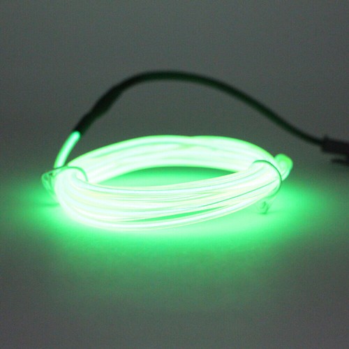 EL Wire LED Neon Glow String Strip Light Rope Controller Car Decor Dance Party - Picture 11 of 17