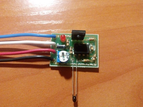 PC Electronic Fan Temperature Controlled Thermostat Regulator KIT 1A 12V NTC - Photo 3/3