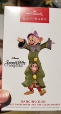 2023 Hallmark Disney Snow White  The Seven Dwarfs Dancing Duo Ornament NIB NEW