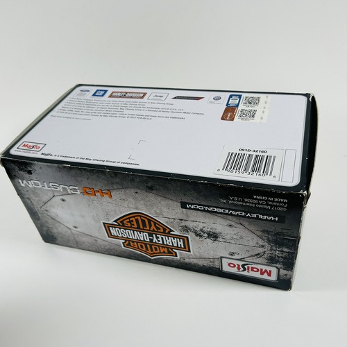1967 Ford 67 Mustang GT Harley Davidson Red & Silver Street HD Maisto 1:24 - Picture 6 of 9
