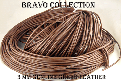 ADJUSTABLE 3 mm Leather Cord Unisex Choker Necklace Collar 4N-296 - Picture 5 of 5