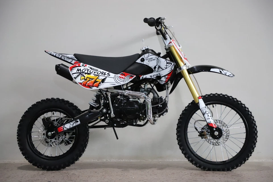 MOTOWORKS 150CC bigfoot OIL COOLED DIRT TRAIL PIT MOTOR 2 WHEELS PRO BIKE RED - image 3 of 4