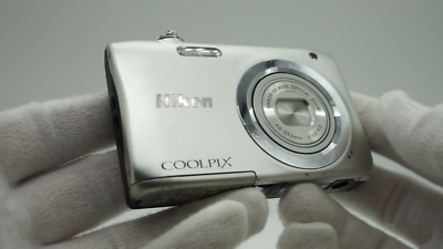 Nikon Coolpix A100 Silver Compact Digital Camera Used Tested | eBay