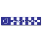 WESTERN AUSTRALIA POLICE DECAL 125MM X 25MM | STICKER | INDOOR / OUTDOOR | POLIC