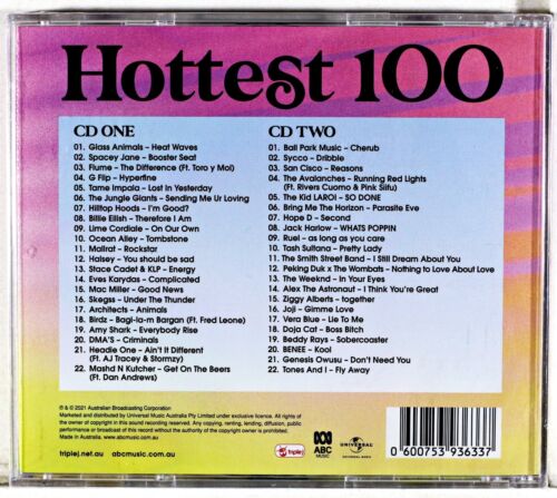 Triple J's Hottest 100 Volume 28 2021 Brand New Sealed Rare Glass Animals Flume - Picture 2 of 3