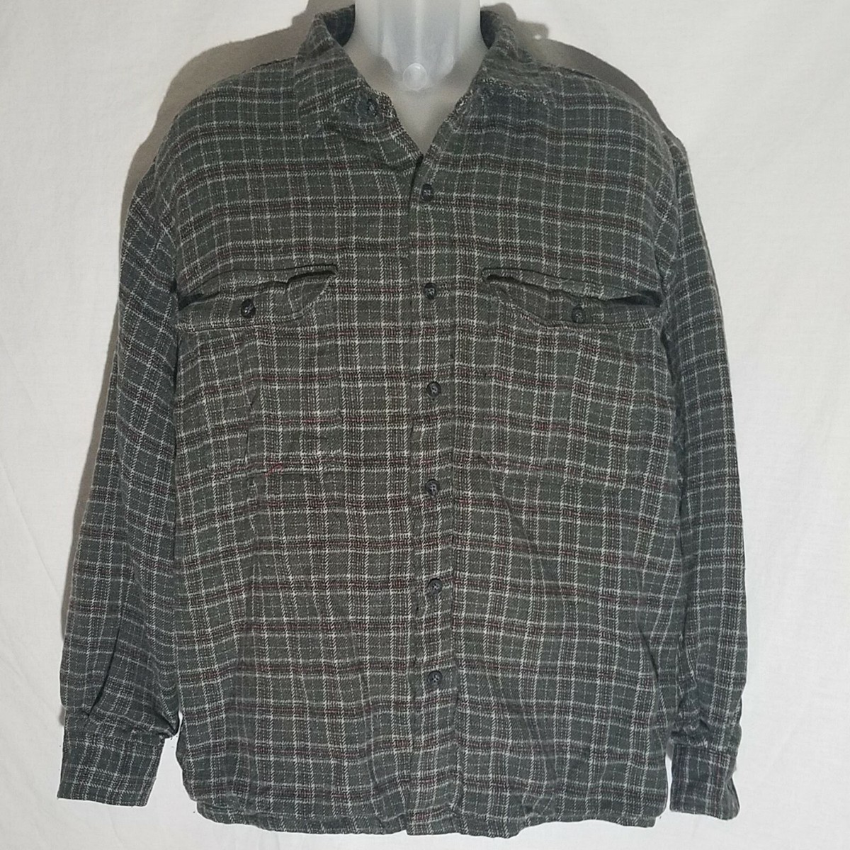 Vintage, 90s, Route 66, XL, Flannel Shirt Jacket, Warm Thermal Lining,  Shacket