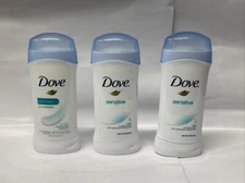 3 Pack - Dove Sensitive Antiperspirant Deodorant-24 Hr 2.6 oz READ DESCRIPTION