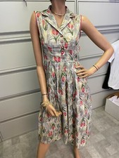 Original Vintage Cotton Floral Sundress - Size 7