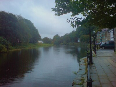 Foto 6x4 Cleddau Flut Haverfordwest\/Hwlffordd Die Oktobermesse ist c2008