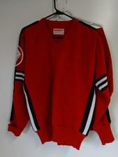 Vint. 1980s Red USA made gymnast Track Suit NE-CA0HI 75th ann. edition size 40