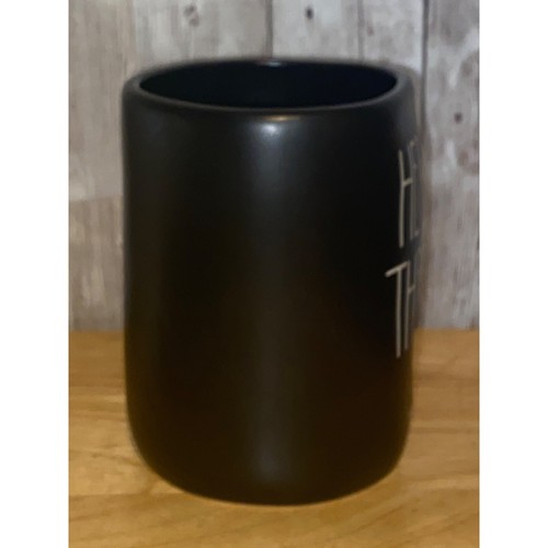 Rae Dunn Black White Here for the Boos Coffee Mug Cup Ghosts Halloween - Picture 5 of 8