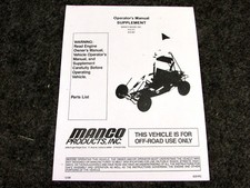 MANCO MODEL 415-311 416-361 GO KART LISTE PIÈCES OPÉRATEURS CHARIOT MANUEL
