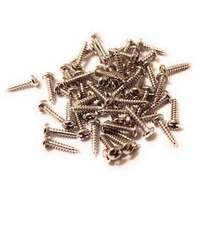 50 Pack Made In USA #2 X 3/8 inch Nickel Finish Phillips Tuner Screws for Guitar