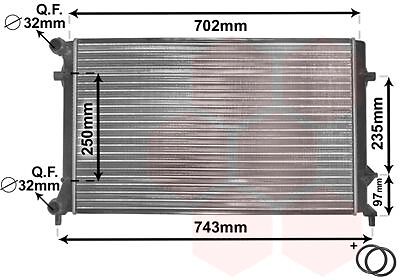VAN WEZEL Kühler, Motorkühlung 58002204 VW