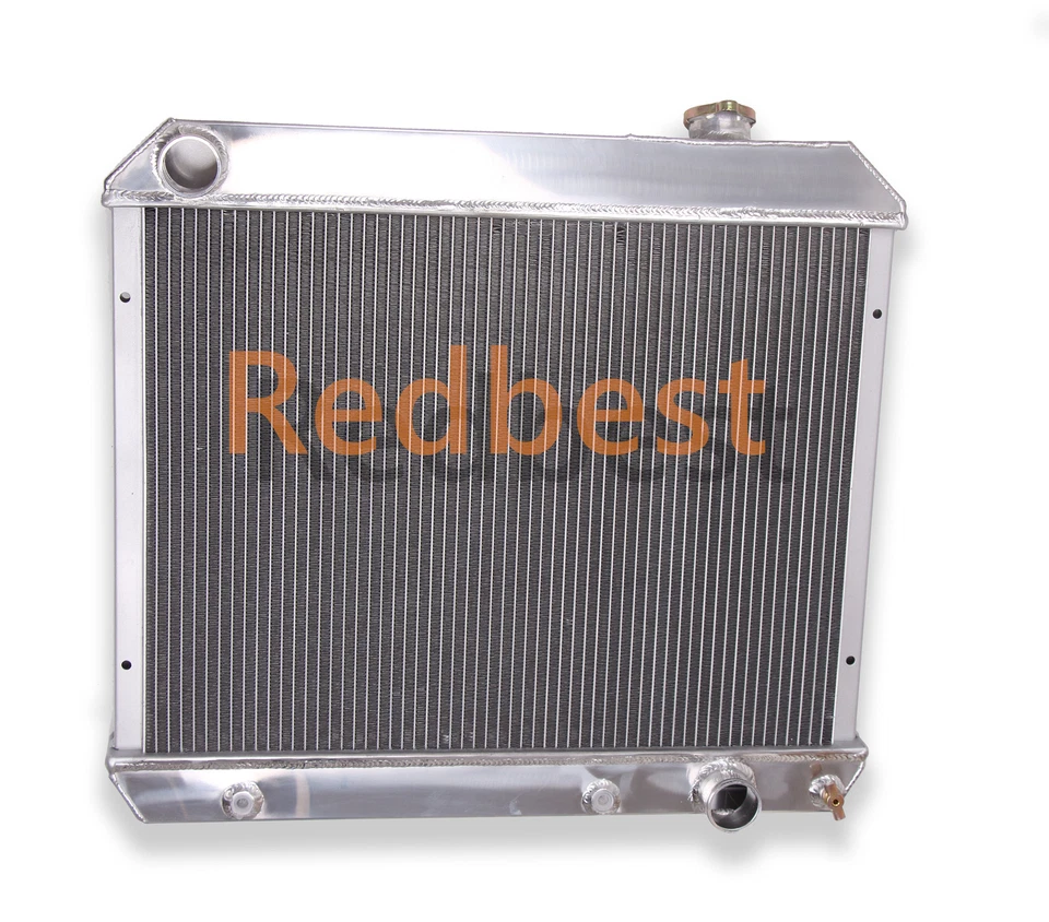 Radiador de 4 filas para camioneta Chevrolet C/K C10 20 30 1963-64-65-1966 GMC Suburban V8 Foto 3 de 4