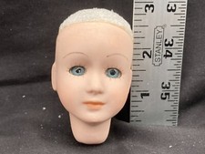 April by Mulling Porcelain Girl Doll Head With Blue Eyes 1985 Foam