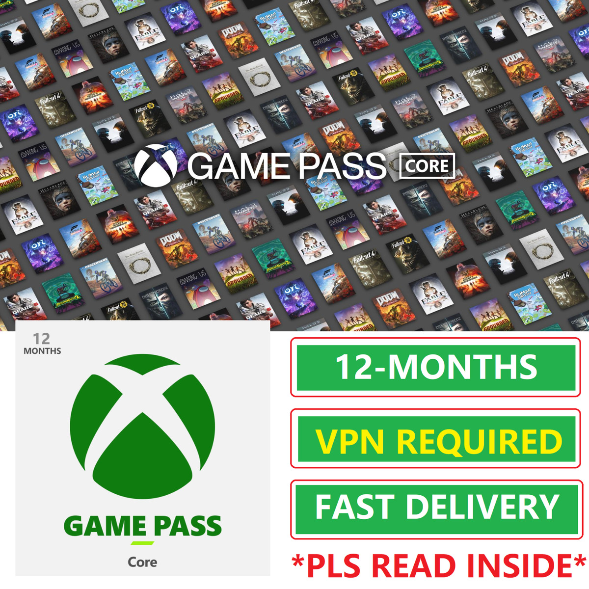 Xbox Live Gold - Xbox Game Pass Core 1 Month US